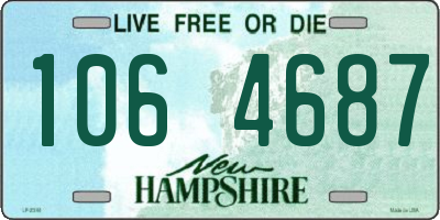 NH license plate 1064687