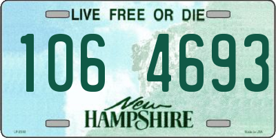 NH license plate 1064693