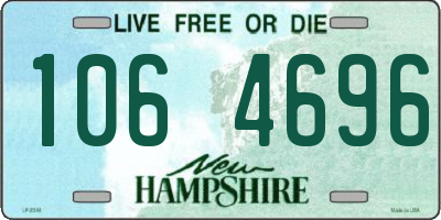 NH license plate 1064696