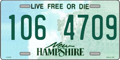 NH license plate 1064709
