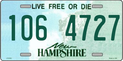 NH license plate 1064727