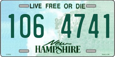 NH license plate 1064741