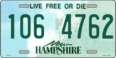 NH license plate 1064762
