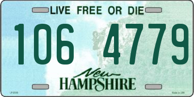NH license plate 1064779