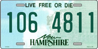 NH license plate 1064811