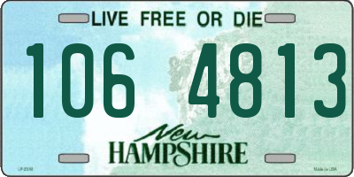 NH license plate 1064813
