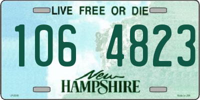 NH license plate 1064823