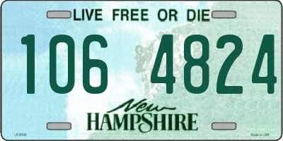 NH license plate 1064824