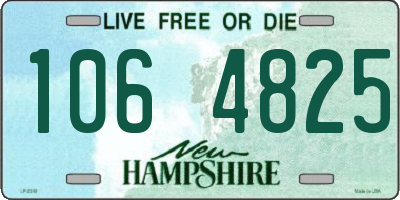 NH license plate 1064825