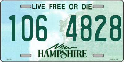 NH license plate 1064828
