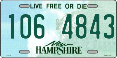 NH license plate 1064843