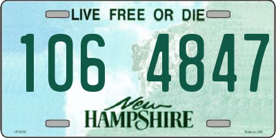 NH license plate 1064847