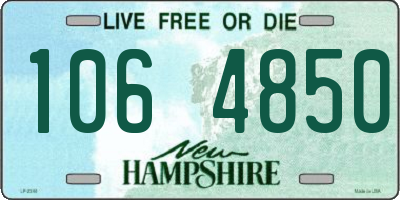 NH license plate 1064850