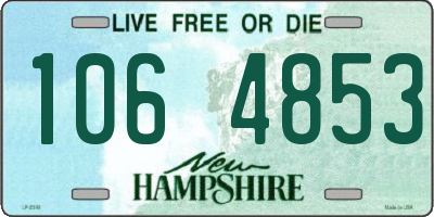 NH license plate 1064853