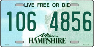 NH license plate 1064856