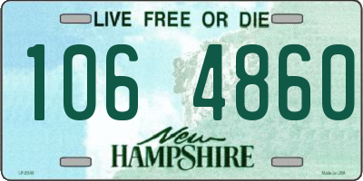 NH license plate 1064860