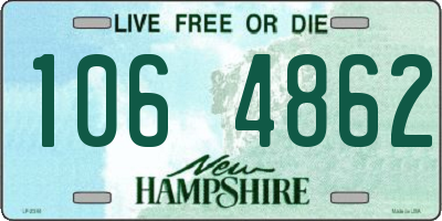 NH license plate 1064862