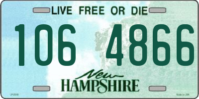 NH license plate 1064866