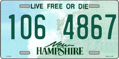 NH license plate 1064867