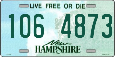NH license plate 1064873