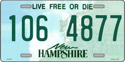 NH license plate 1064877