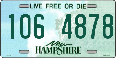NH license plate 1064878