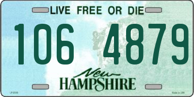 NH license plate 1064879