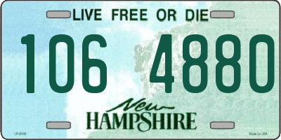 NH license plate 1064880