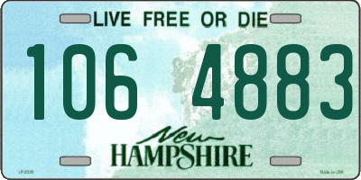 NH license plate 1064883