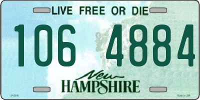 NH license plate 1064884