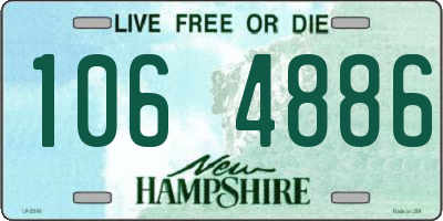 NH license plate 1064886