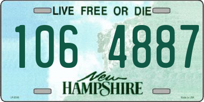 NH license plate 1064887