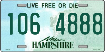 NH license plate 1064888