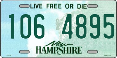 NH license plate 1064895