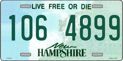 NH license plate 1064899