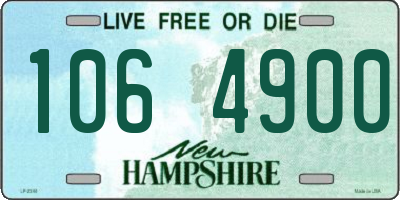 NH license plate 1064900