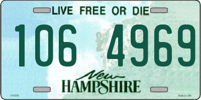 NH license plate 1064969