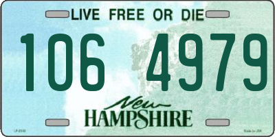 NH license plate 1064979