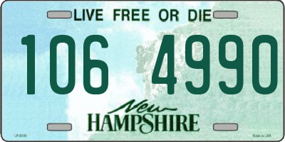 NH license plate 1064990
