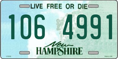NH license plate 1064991