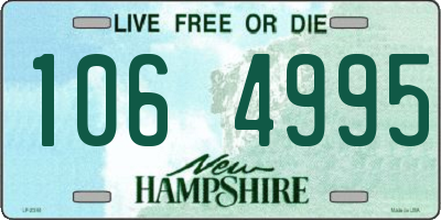 NH license plate 1064995