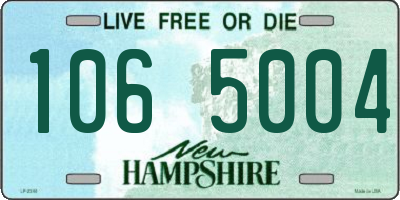 NH license plate 1065004