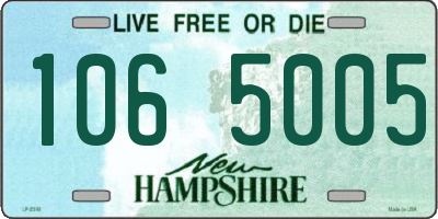 NH license plate 1065005