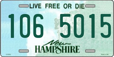 NH license plate 1065015