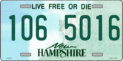 NH license plate 1065016
