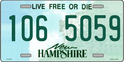 NH license plate 1065059