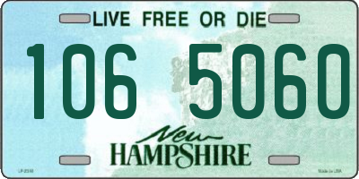 NH license plate 1065060