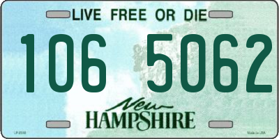 NH license plate 1065062