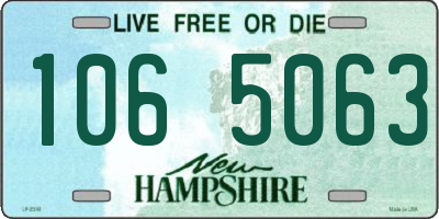 NH license plate 1065063
