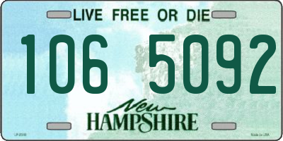 NH license plate 1065092